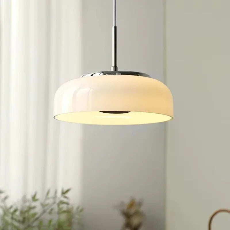 Pendant Light - Bauhaus Design - Chrome White - Luvonic
