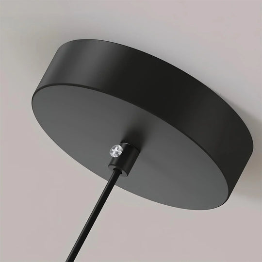 Pendant Lamp - Metal Shade - Wooden Accent - Luvonic