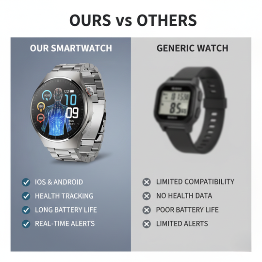 Smartwatch - Fitness Tracking - Notification Display