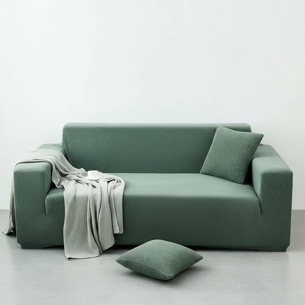 Stretch Sofa Cover - Universal Fit Slipcover - Machine Washable