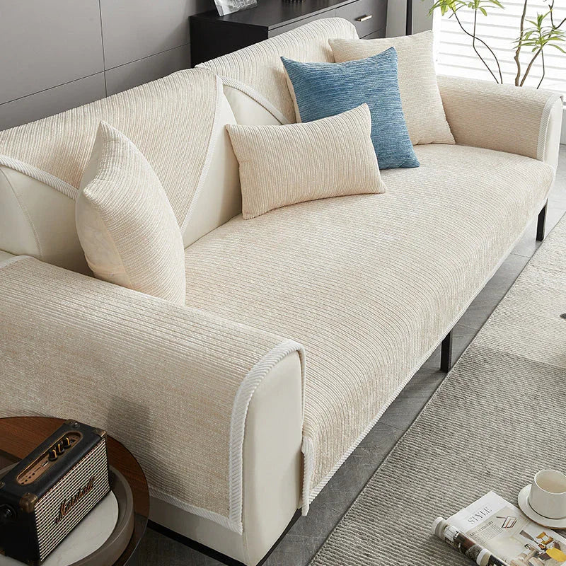 Sofa Cover - Pet-Friendly - Chenille Fabric