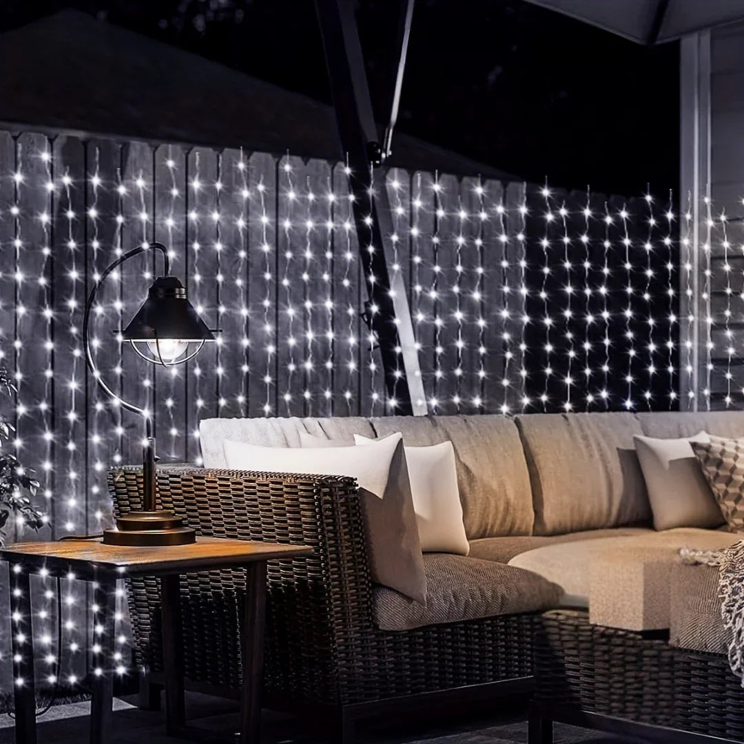 Solar-Powered Outdoor Lights - Curtain Design - Garden Decoration