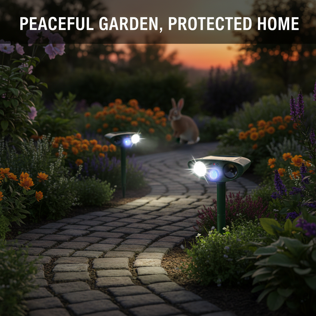 Ultrasonic Deer Repeller - Solar Powered - Motion Sensor