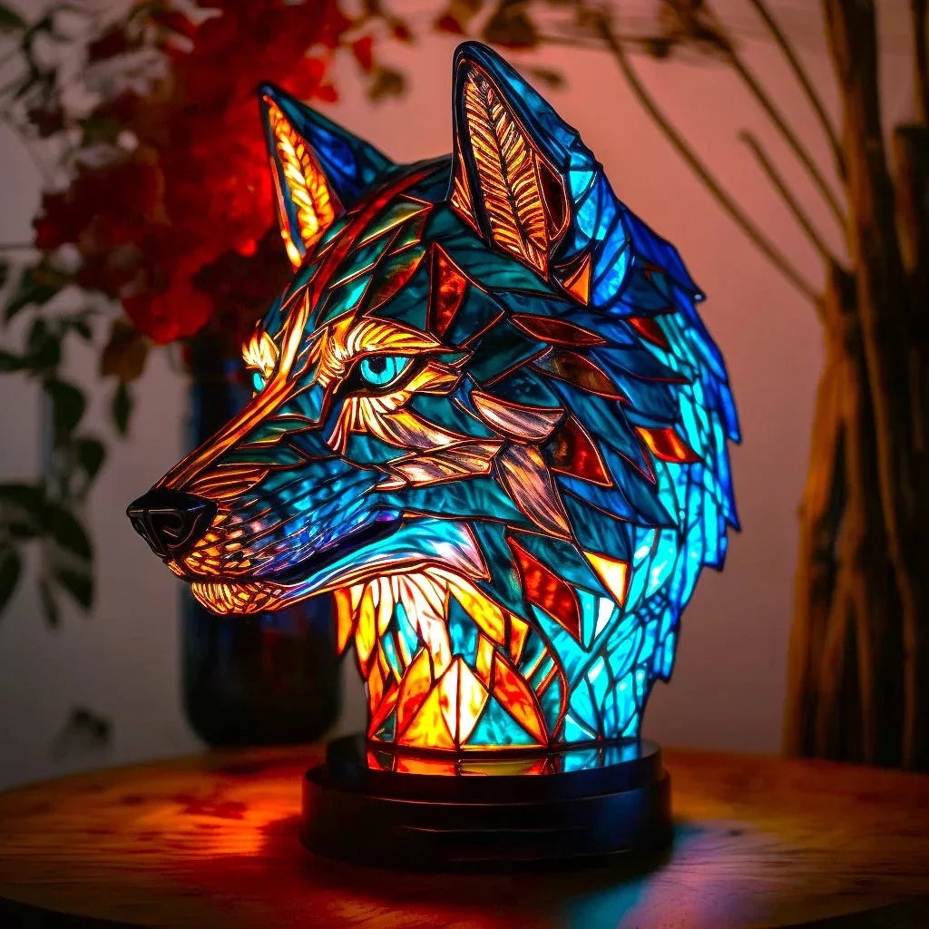 Stained Glass Lamp - Animal Design - Home Decor - Luvonic