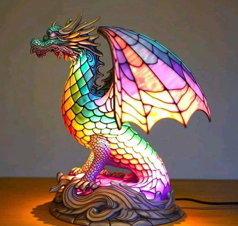 Stained Glass Lamp - Animal Design - Home Decor - Luvonic