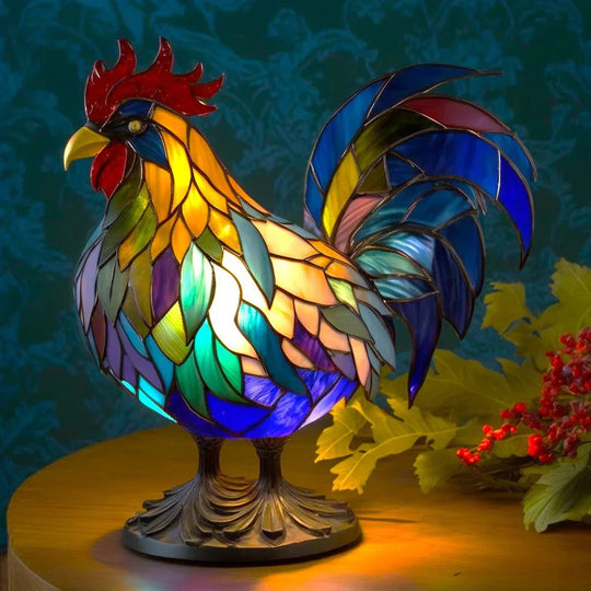 Stained Glass Lamp - Animal Design - Home Decor - Luvonic