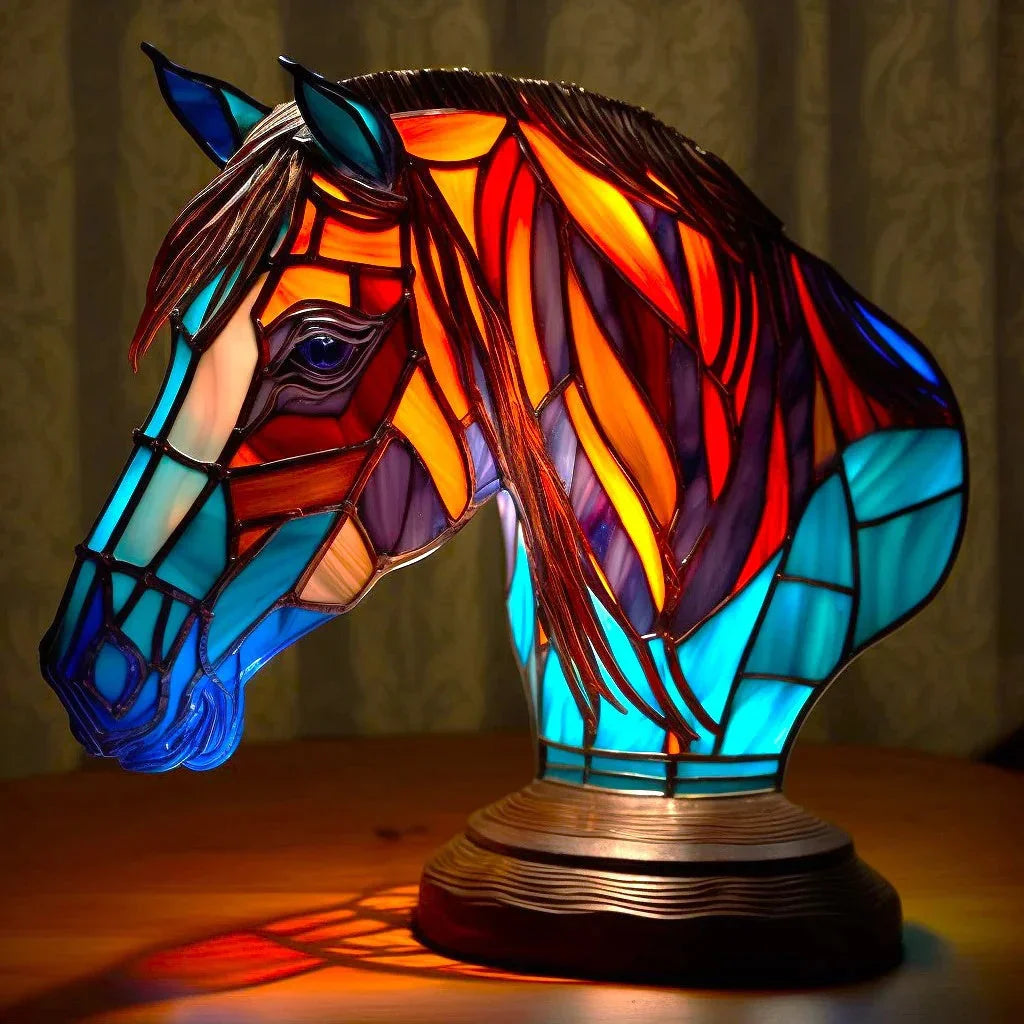 Stained Glass Lamp - Animal Design - Home Decor - Luvonic