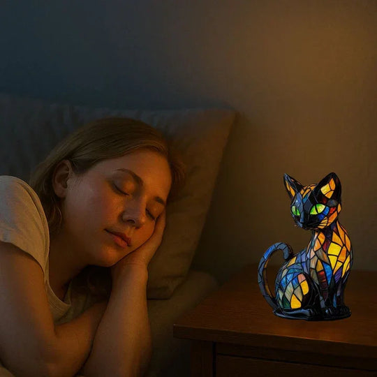 Stained Glass Table Lamp - Bedside Lamps - Bedroom Lamps - Luvonic
