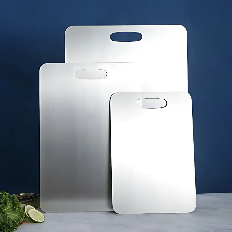 Stainless Steel Cutting Board - Hygienic Surface - Dishwasher Safe