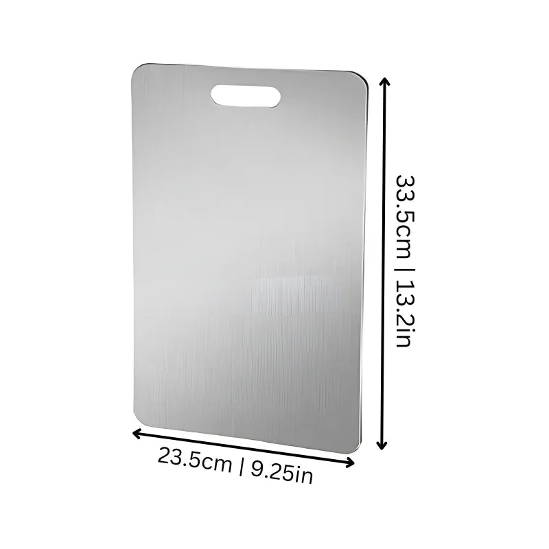 Stainless Steel Cutting Board - Hygienic Surface - Dishwasher Safe
