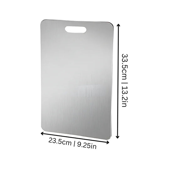 Stainless Steel Cutting Board - Hygienic Surface - Dishwasher Safe