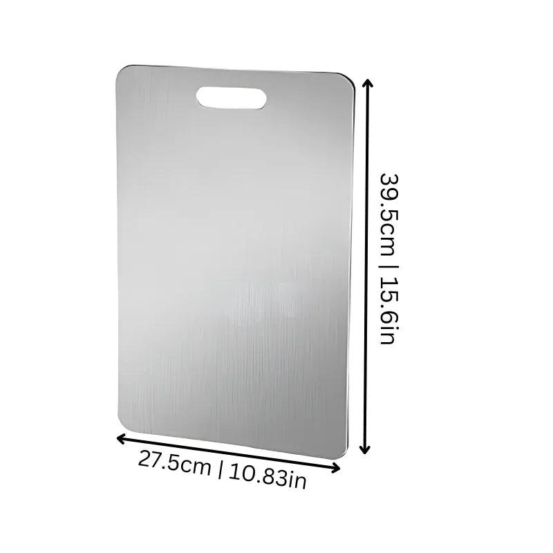 Stainless Steel Cutting Board - Hygienic Surface - Dishwasher Safe