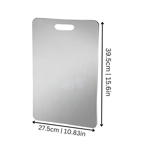 Stainless Steel Cutting Board - Hygienic Surface - Dishwasher Safe