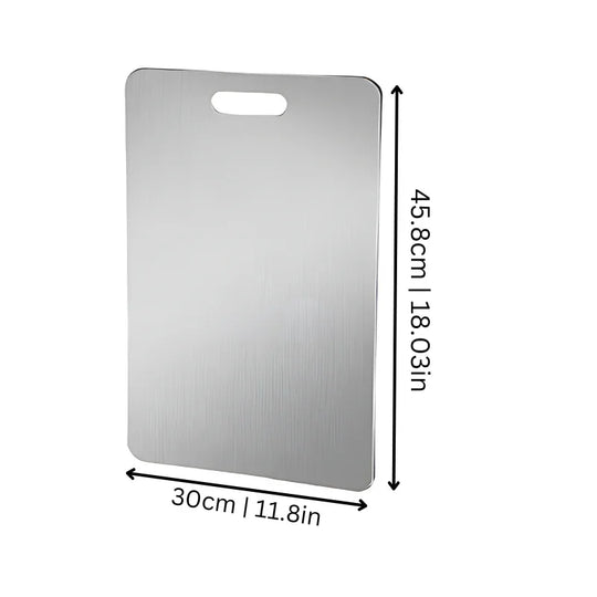 Stainless Steel Cutting Board - Hygienic Surface - Dishwasher Safe