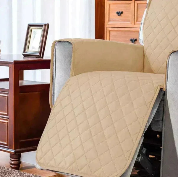 Stretchable Recliner Cover - Quilted Design - Universal Fit