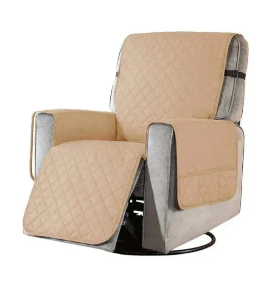 Stretchable Recliner Cover - Quilted Design - Universal Fit