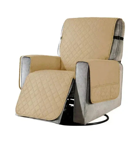 Stretchable Recliner Cover - Quilted Design - Universal Fit