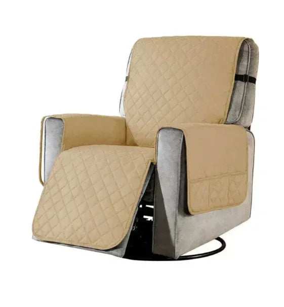 Stretchable Recliner Cover - Quilted Design - Universal Fit