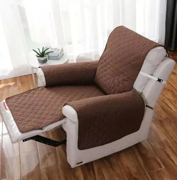 Stretchable Recliner Cover - Quilted Design - Universal Fit