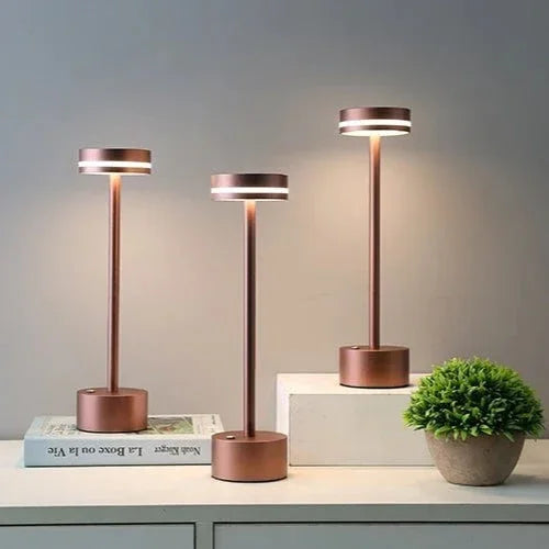 Table Lamp - Gold Aluminium - LED Touch Light