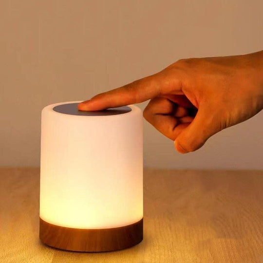 Table Lamp - Wooden Base - Touch Control
