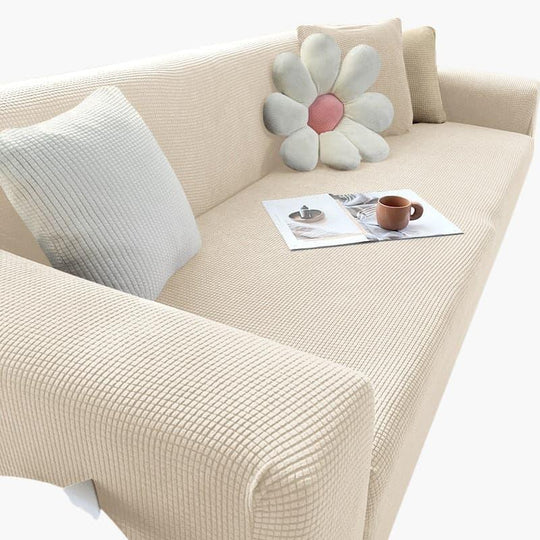 Textured Sofa Cover - Stretch Fit - Non-Slip Protection