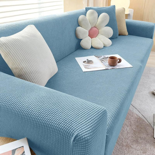 Textured Sofa Cover - Stretch Fit - Non-Slip Protection