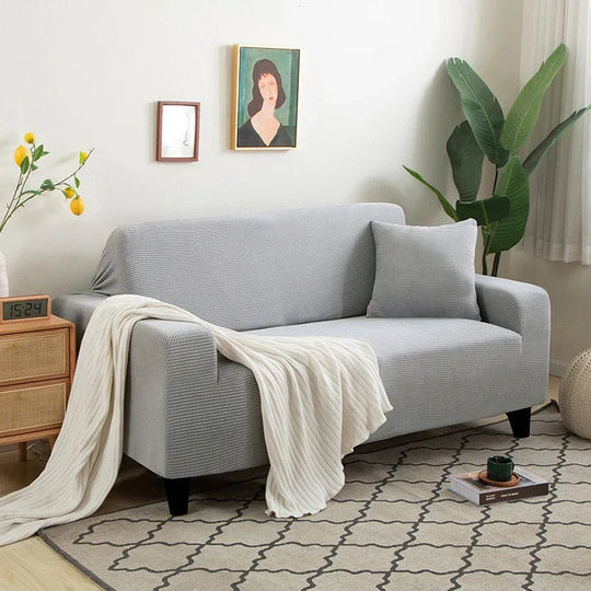 Textured Sofa Cover - Stretch Fit - Non-Slip Protection