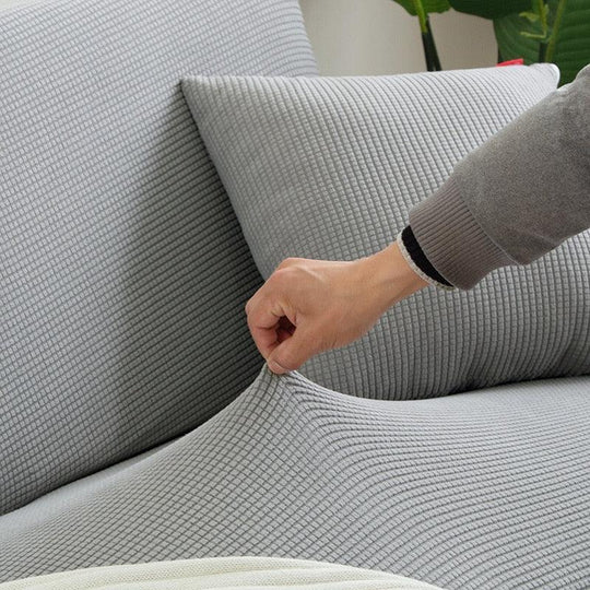 Textured Sofa Cover - Stretch Fit - Non-Slip Protection