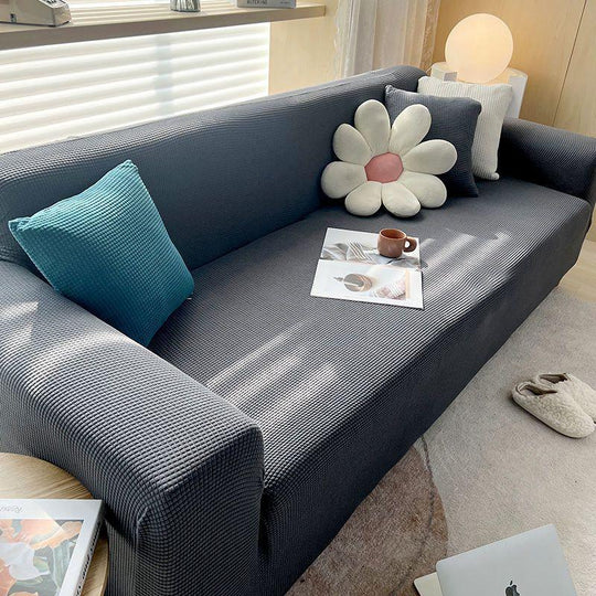 Textured Sofa Cover - Stretch Fit - Non-Slip Protection