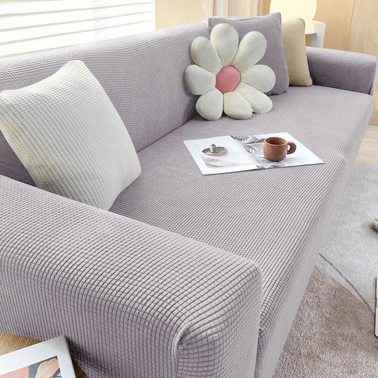 Textured Sofa Cover - Stretch Fit - Non-Slip Protection