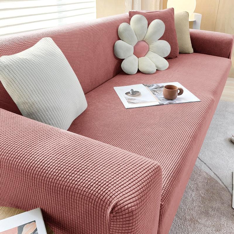 Textured Sofa Cover - Stretch Fit - Non-Slip Protection