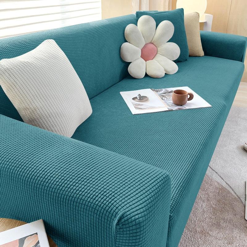 Textured Sofa Cover - Stretch Fit - Non-Slip Protection