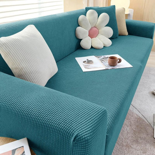 Textured Sofa Cover - Stretch Fit - Non-Slip Protection