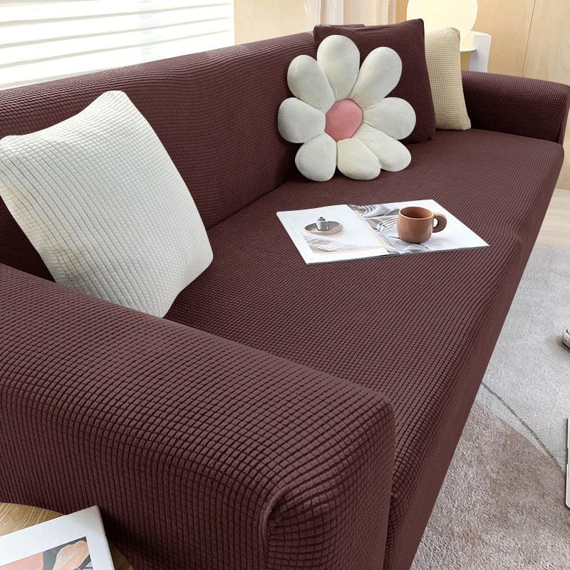 Textured Sofa Cover - Stretch Fit - Non-Slip Protection