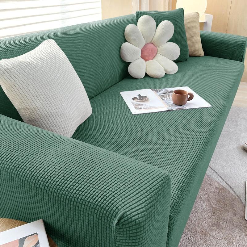 Textured Sofa Cover - Stretch Fit - Non-Slip Protection
