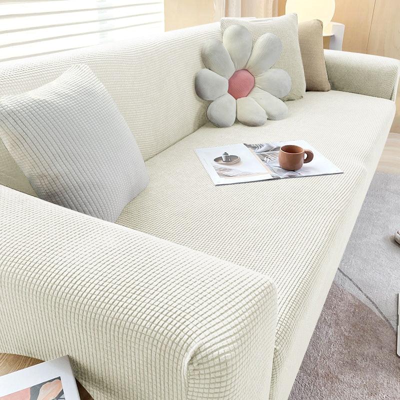 Textured Sofa Cover - Stretch Fit - Non-Slip Protection