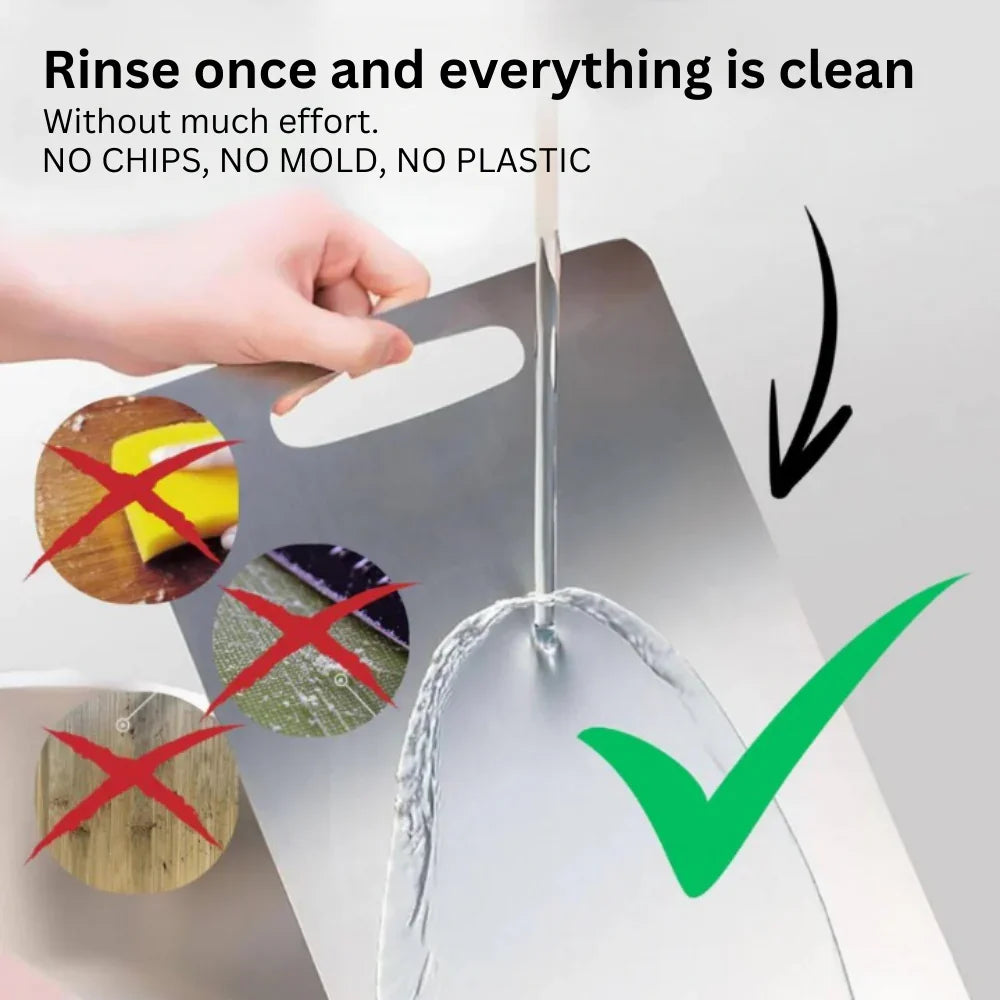 Titanium Surface Cutting Board - Non-Porous Design