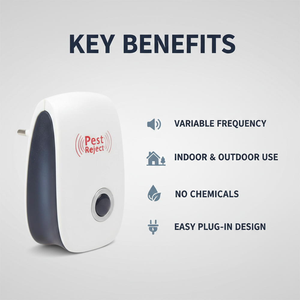 Ultrasonic Repeller - Squirrel Control - Indoor Outdoor