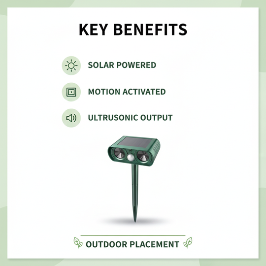Animal Repeller - Solar Powered - Motion Activated