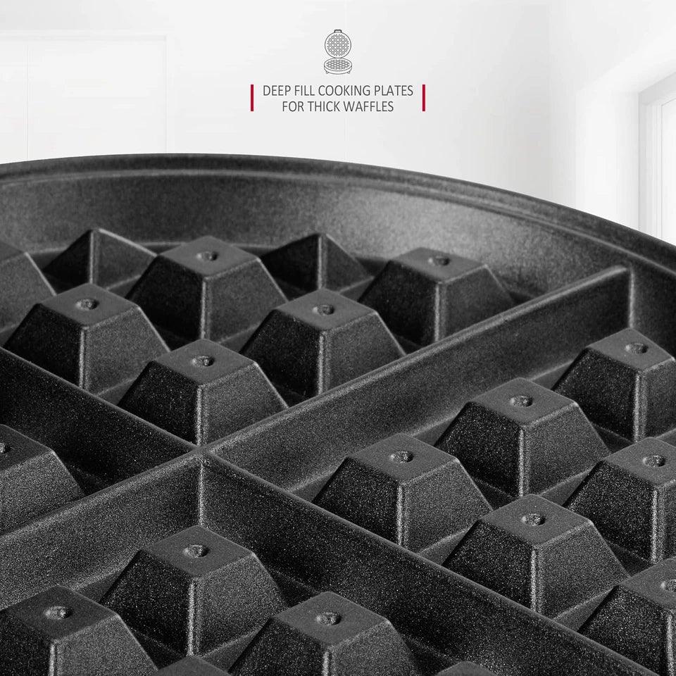 Waffle Maker - Adjustable Temperature - Deep Fill Plates