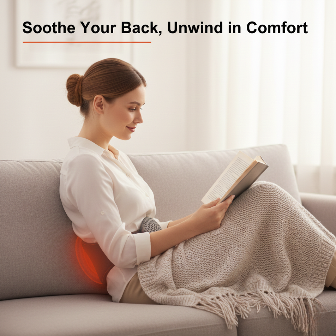 Waist Support Pillow - Heating and Vibrating Features