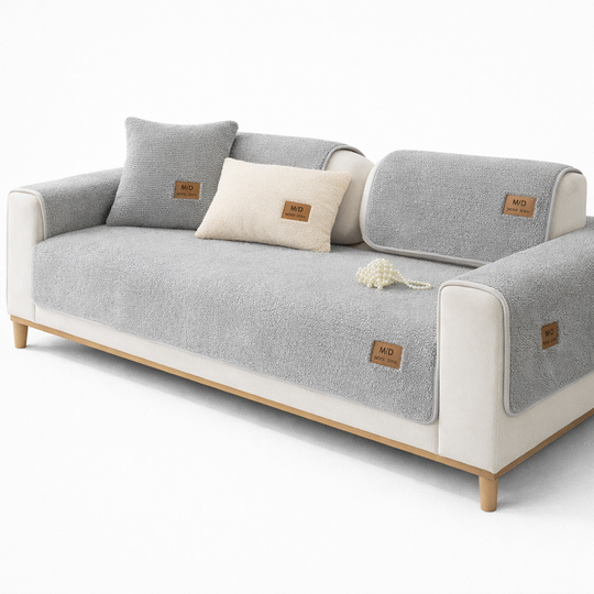 Waterproof Sofa Cover - Sherpa Fleece - Non-Slip Design
