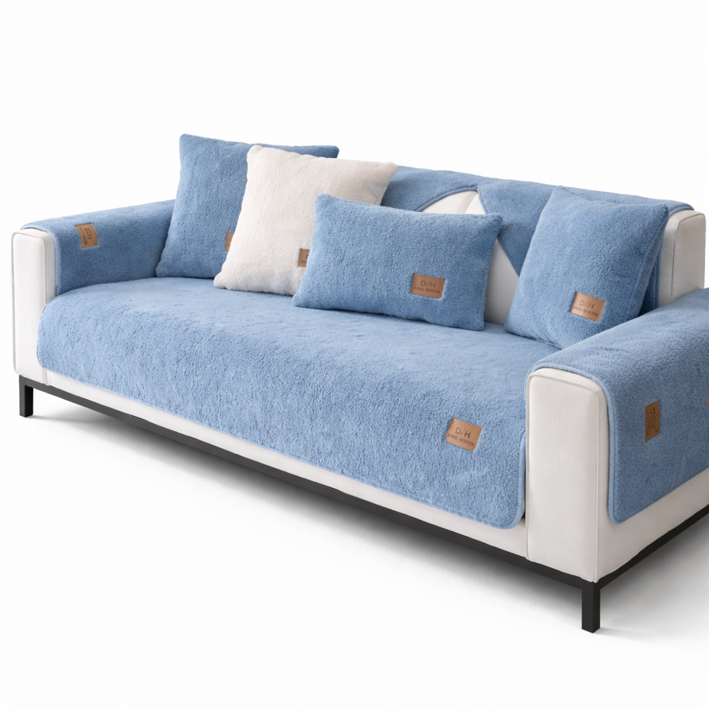 Waterproof Sofa Cover - Sherpa Fleece - Non-Slip Design