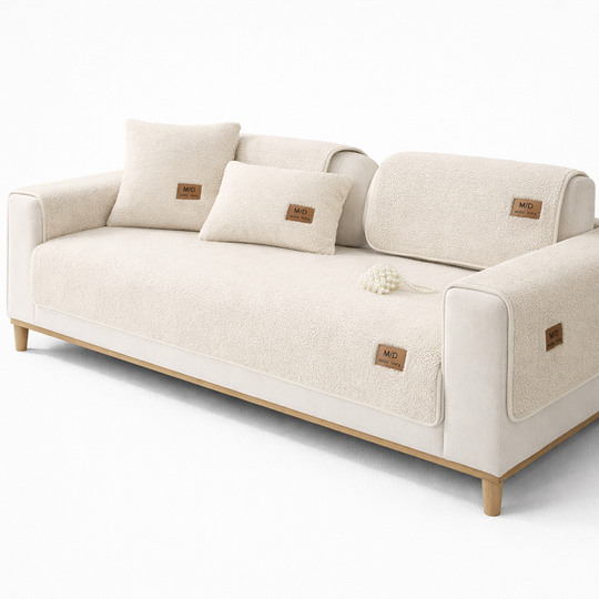 Waterproof Sofa Cover - Sherpa Fleece - Non-Slip Design