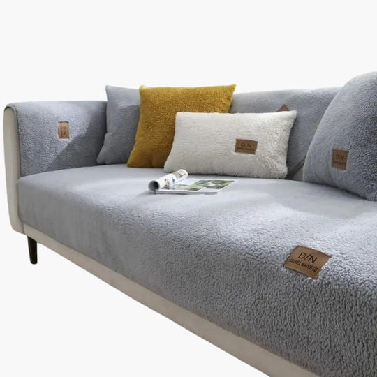 Waterproof Sofa Cover - Sherpa Fleece - Non-Slip Design