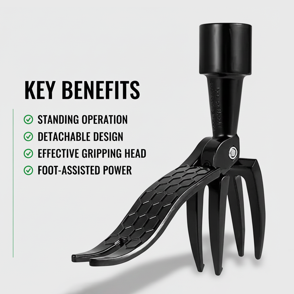 Weed Puller - Adjustable Handle - Detachable Design