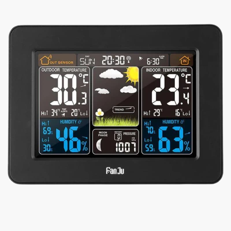 Wireless Weather Station - Indoor and Outdoor Use - LCD Display