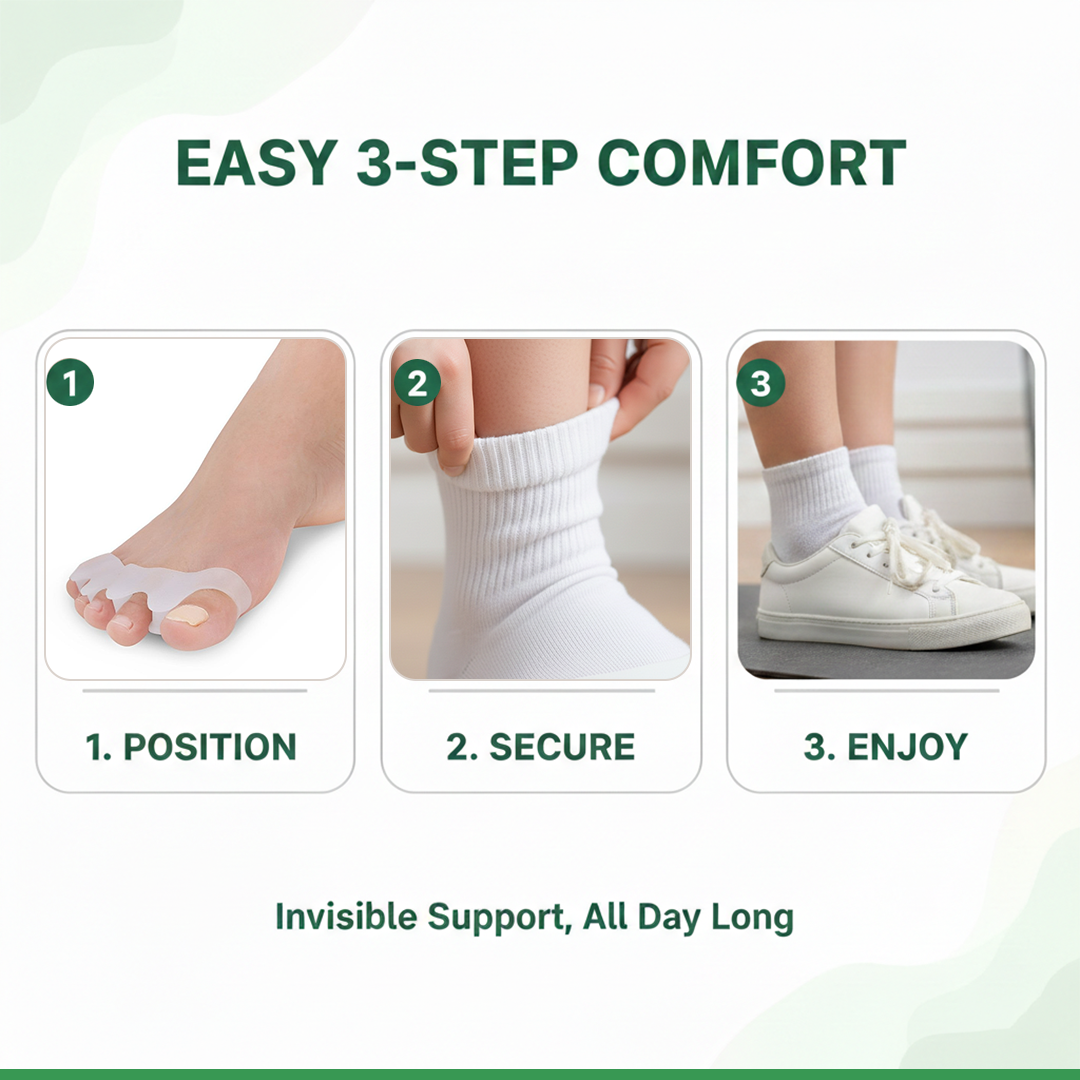 Toe Splint - Silicone Support - Alignment Aid