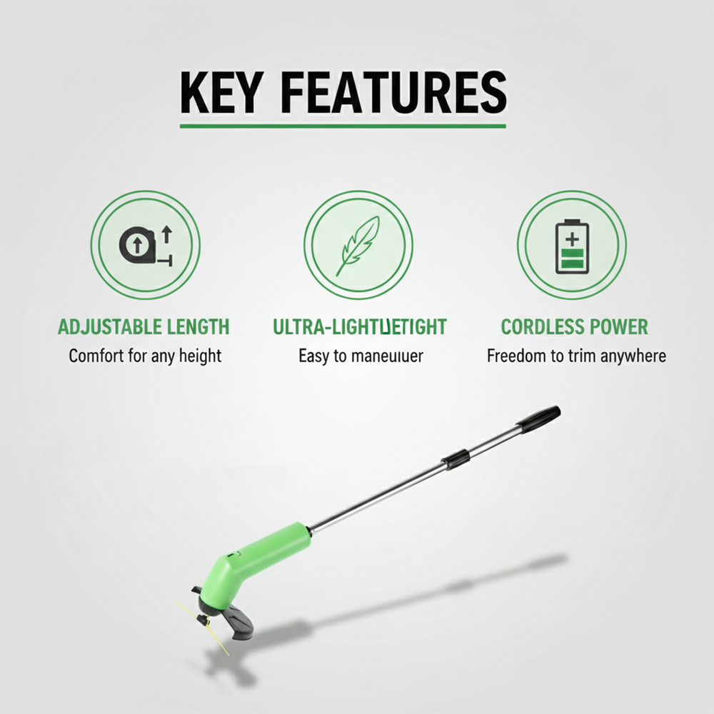 Weed Trimmer - Cordless Mini - Outdoor Cutting